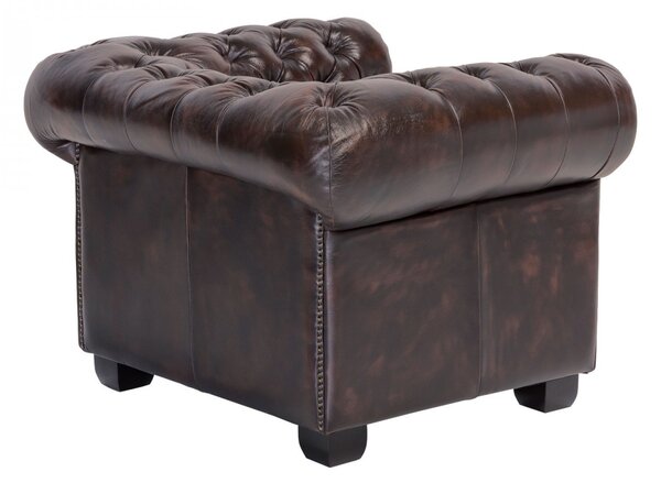 Hosana Home Kožené křeslo Chesterfield Edinburgh