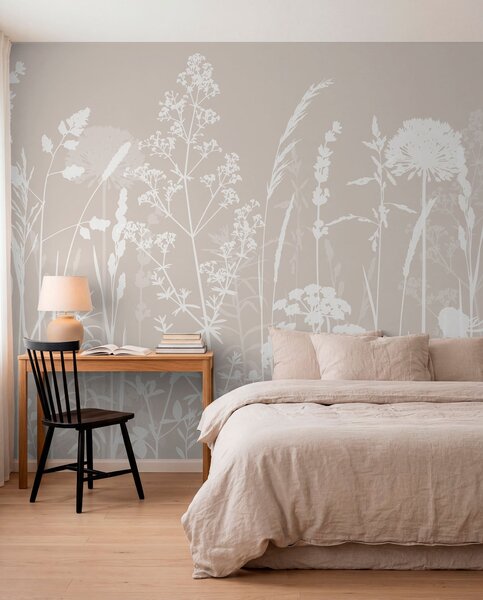 Fototapety Minimalismus jemných polních rostlin a květin, Fototapety příroda, w01270 : uwalls.cz
