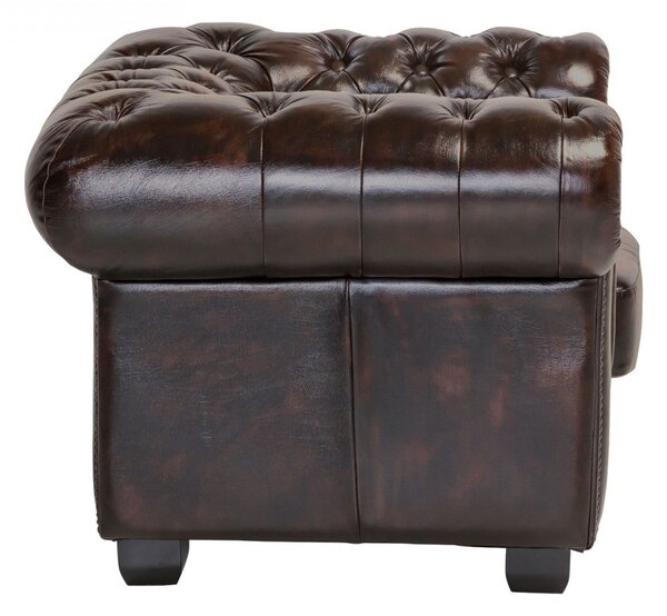Hosana Home Kožené křeslo Chesterfield Edinburgh