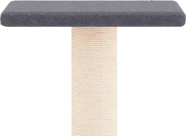 VidaXL Škrabadlo pro kočky se sisalovými sloupky 73 cm [172035] Barva: světle šedá