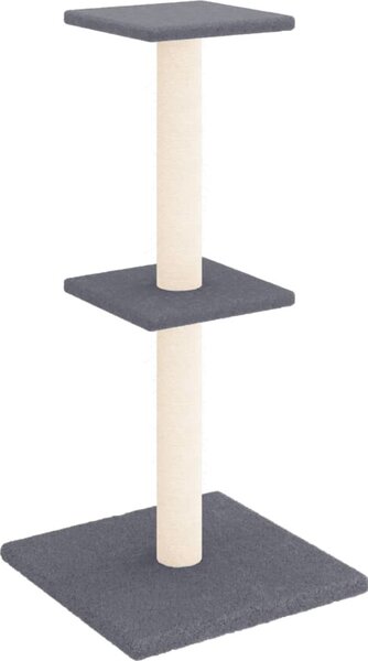 VidaXL Škrabadlo pro kočky se sisalovými sloupky 73 cm [172035] Barva: světle šedá