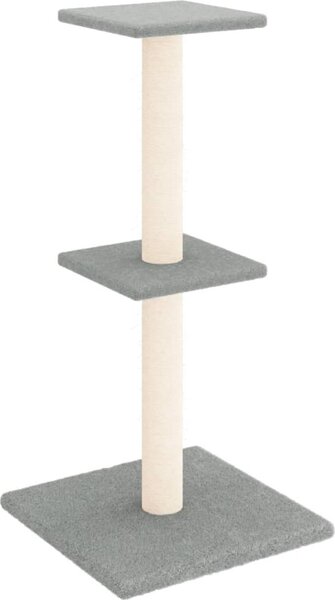 VidaXL Škrabadlo pro kočky se sisalovými sloupky 73 cm [172035] Barva: světle šedá