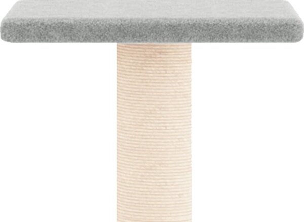 VidaXL Škrabadlo pro kočky se sisalovými sloupky 73 cm [172035] Barva: světle šedá