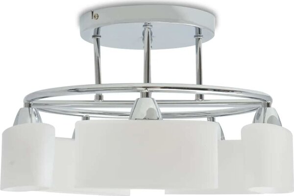 VidaXL Stropní svítidlo s eliptickými stínidly na 5 žárovek E14 200 W [50494]
