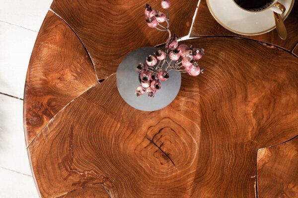 Konferenční stolek WOOD MOSAI 70 CM masiv teak Nábytek | Obývací pokoj | Konferenční stolky | Všechny konferenční stolky
