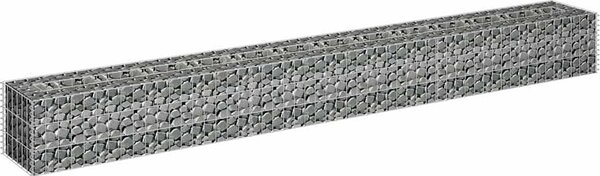 VidaXL Gabionový vyvýšený záhon pozinkovaná ocel 270 x 30 x 30 cm [145637]