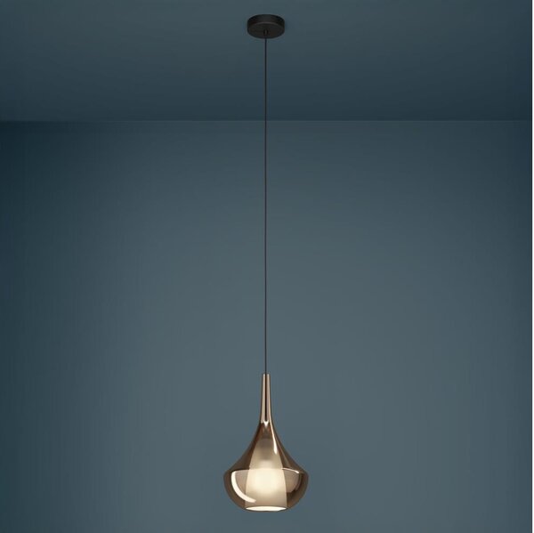 Eglo 390438 - Lustr na lanku ALMOSTER 1xE27/28W/230V měděná