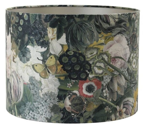 Květované stínidlo na lampu Butterfly ocher - Ø 30*21cm/ E27 - Light & Living