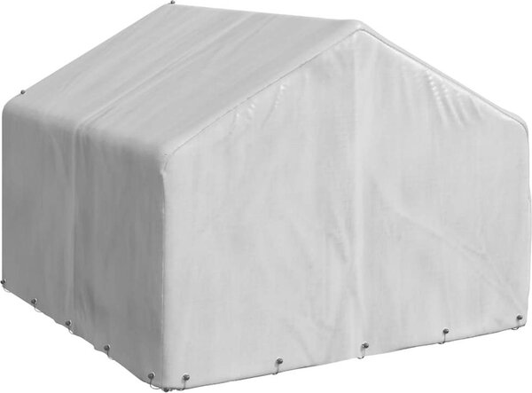 VidaXL Venkovní psí bouda s krytem 2x2x1,5 m pozinkovaná ocel [4105408]