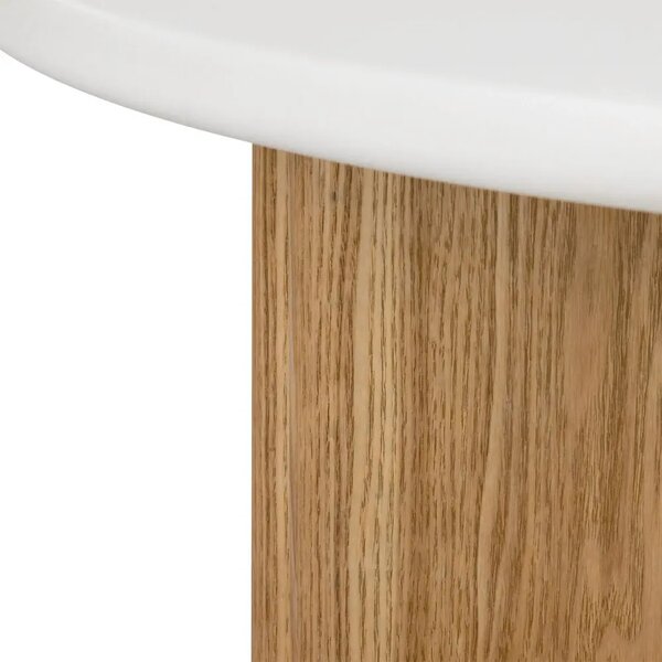 NovaNook Dubový konferenční stolek Arlom ⌀80 cm