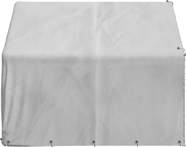 VidaXL Venkovní psí bouda s krytem 2x2x1,5 m pozinkovaná ocel [4105408]