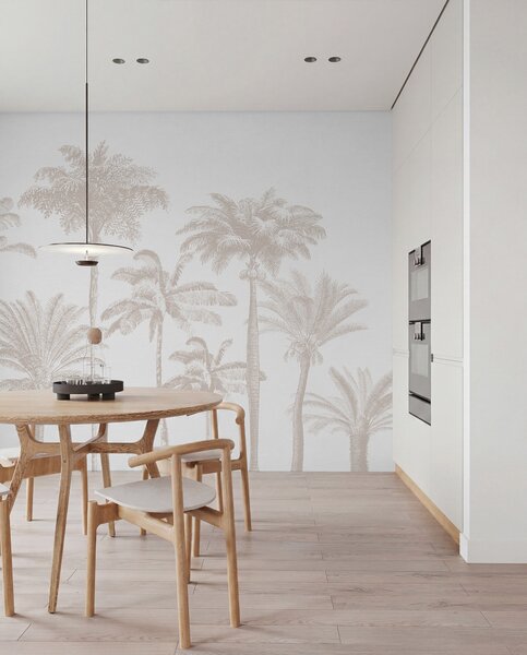 Fototapety Oáza tropických palem minimální, Fototapety příroda, w08111 : uwalls.cz