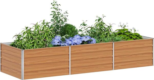 VidaXL Zahradní vyvýšený záhon Světle hnědá 240 x 80 x 45 cm [42017335]