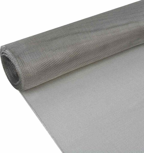 VidaXL Síť proti hmyzu nerezová ocel 100 x 500 cm stříbrná [142258]