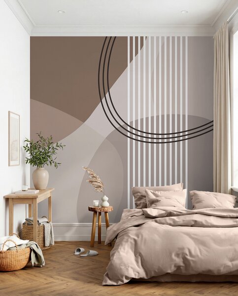 Fototapety Geometrické linie abstrakce a kruh minimalismus moderní styl , Fototapety abstraktní, w08173 : uwalls.cz