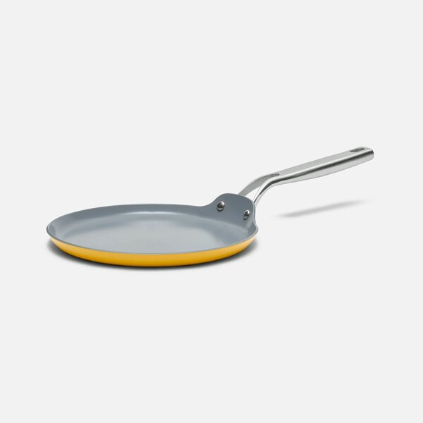 Fabini Nepřilnavá palačinková pánev Meda 3.0 s keramickým povrchem bez poklice Ø 26 cm, žlutá