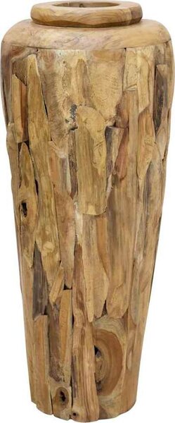 VidaXL Dekorativní váza 40 x 100 cm masivní teakové dřevo [285209]