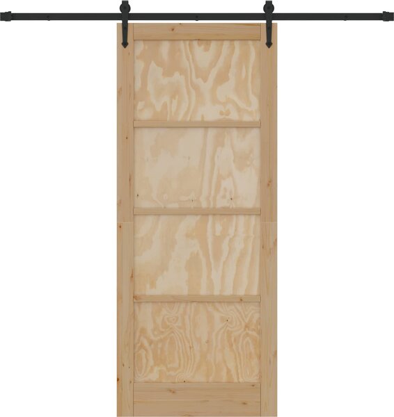 VidaXL Posuvné dveře ORKDAL 86 x 211 cm Masivní borovicové dřevo [3445610] Barva: Přírodní
