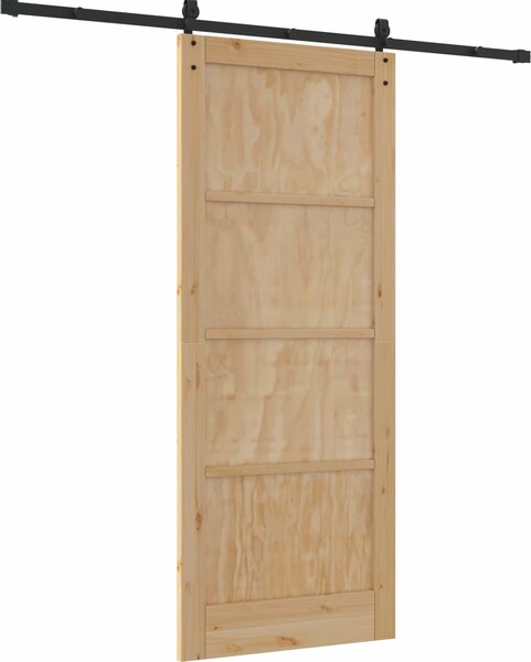 VidaXL Posuvné dveře ORKDAL 86 x 211 cm Masivní borovicové dřevo [3445610] Barva: Přírodní
