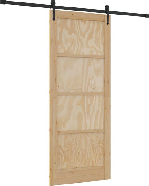 VidaXL Posuvné dveře ORKDAL 86 x 211 cm Masivní borovicové dřevo [3445610] Barva: Přírodní
