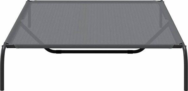 VidaXL Zvýšený pelíšek pro psy 150x90x20 cm Textilén a ocel [42000837] Barva: Šedá