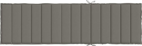 VidaXL Poduška na lehátko vínová melanž 200 x 60 x 4 cm textil [4002509] Barva: melanžová tmavě šedá