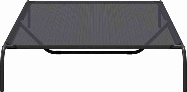 VidaXL Zvýšený pelíšek pro psy 150x90x20 cm Textilén a ocel [42000837] Barva: Šedá