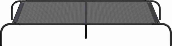 VidaXL Zvýšený pelíšek pro psy 150x90x20 cm Textilén a ocel [42000837] Barva: Šedá