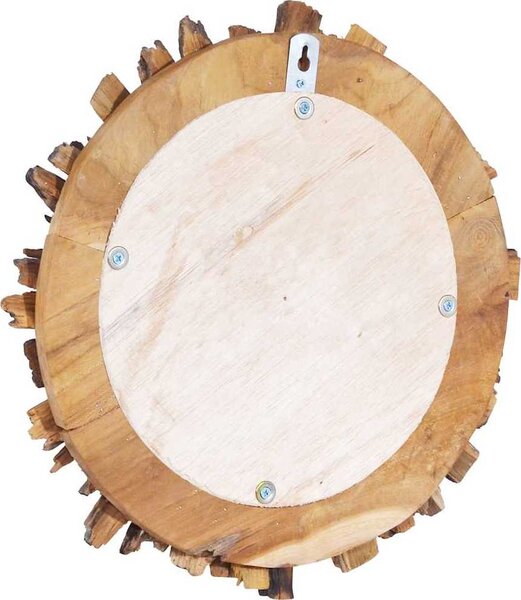 VidaXL Nástěnné zrcadlo 60 cm teak kulaté [288804]