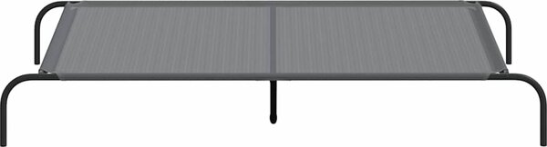 VidaXL Zvýšený pelíšek pro psy 150x90x20 cm Textilén a ocel [42000837] Barva: Šedá