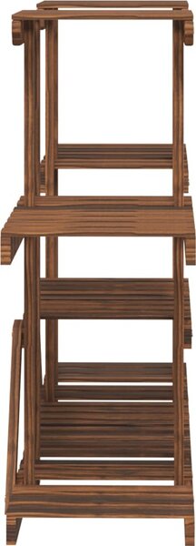 VidaXL Stojan na květiny 110 x 25 x 73 cm masivní jedlové dřevo [362854] Barva: Hnědá