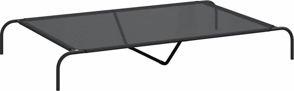 VidaXL Zvýšený pelíšek pro psy 150x90x20 cm Textilén a ocel [42000837] Barva: Šedá
