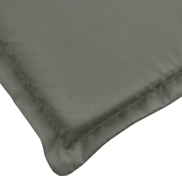 VidaXL Poduška na lehátko vínová melanž 200 x 60 x 4 cm textil [4002509] Barva: melanžová tmavě šedá