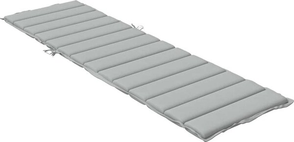 VidaXL Poduška na lehátko vínová melanž 200 x 60 x 4 cm textil [4002509] Barva: melanžová tmavě šedá