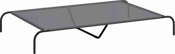 VidaXL Zvýšený pelíšek pro psy 150x90x20 cm Textilén a ocel [42000837] Barva: Šedá