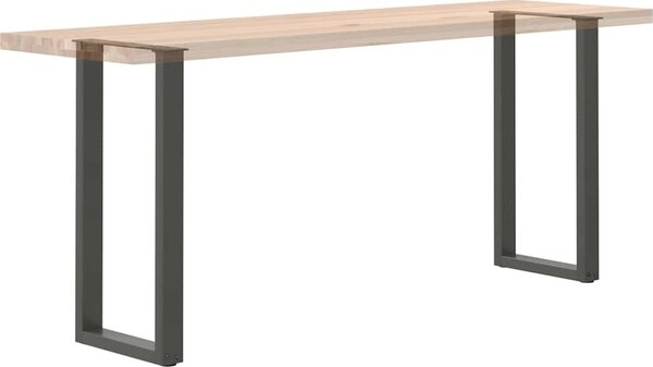VidaXL Nohy konzolového stolku ve tvaru U, 2 ks, ocel, 28 x (72-73) cm, ocel [4013170] Barva: Černá