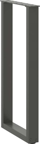 VidaXL Nohy konzolového stolku ve tvaru U, 2 ks, ocel, 28 x (72-73) cm, ocel [4013170] Barva: Černá