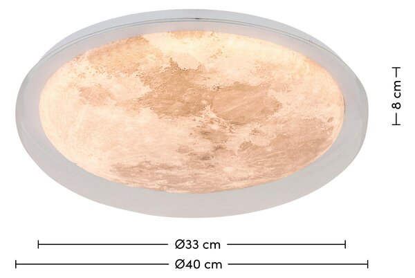 STROPNÍ LED SVÍTIDLO, 40/8 cm Novel - Online Only svítidla, Online Only