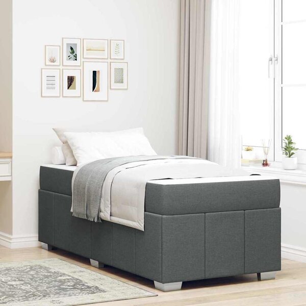 VidaXL Rám postele s matrací 120 x 190 cm textil [3398278] Barva: světle šedá