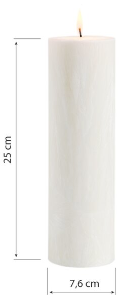Velká přírodní svíčka z palmového vosku 7,6x25 cm