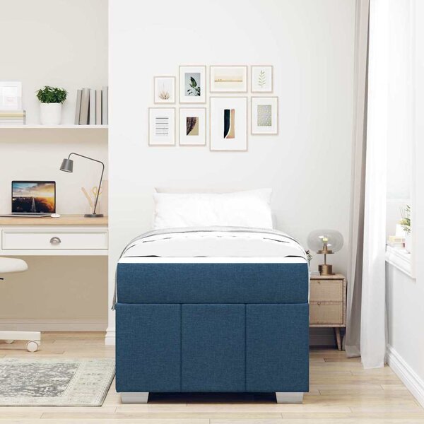 VidaXL Rám postele s matrací 120 x 190 cm textil [3398278] Barva: světle šedá