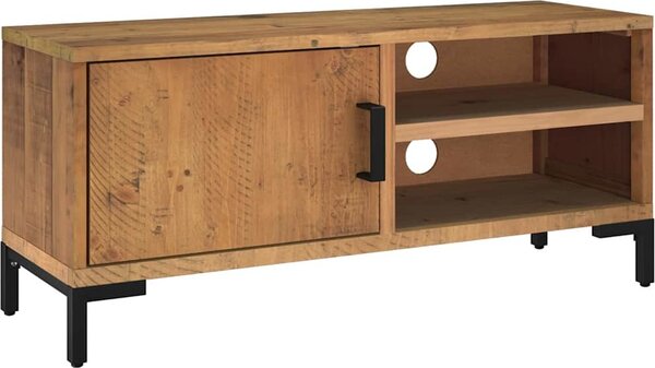 VidaXL TV stolek 90 x 30 x 40 cm masivní borové dřevo [349915] Barva: Hnědá