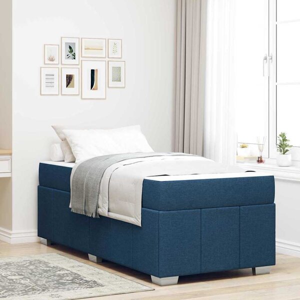 VidaXL Rám postele s matrací 120 x 190 cm textil [3398278] Barva: světle šedá