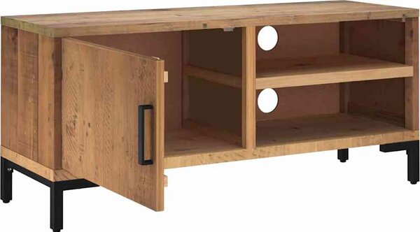 VidaXL TV stolek 90 x 30 x 40 cm masivní borové dřevo [349915] Barva: Hnědá