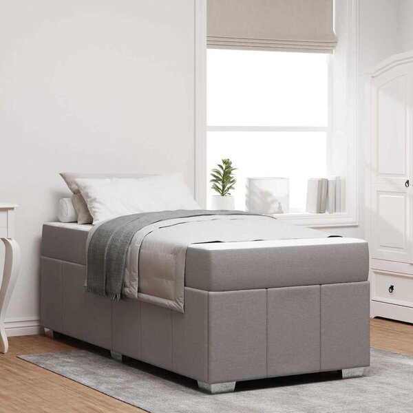 VidaXL Rám postele s matrací 120 x 190 cm textil [3398278] Barva: světle šedá