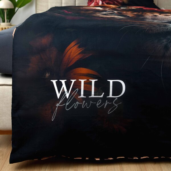Povlečení WILD FLOWER leopard, 70x90 a 135x200 cm