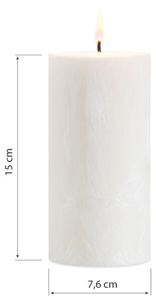 Přírodní svíčka z palmového vosku 7,6x15 cm