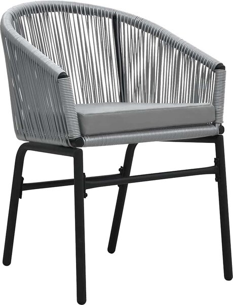 VidaXL 9dílný zahradní jídelní set [3099250] Barva: Černá