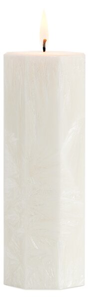 Osmistěnná přírodní svíčka z palmového vosku 6x16 cm