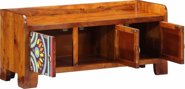 VidaXL Skříň na obuv Vícebarevný 90 x 35 x 40 cm Masivní akátové dřevo [4016514]